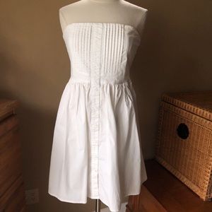 White strapless Summer dress